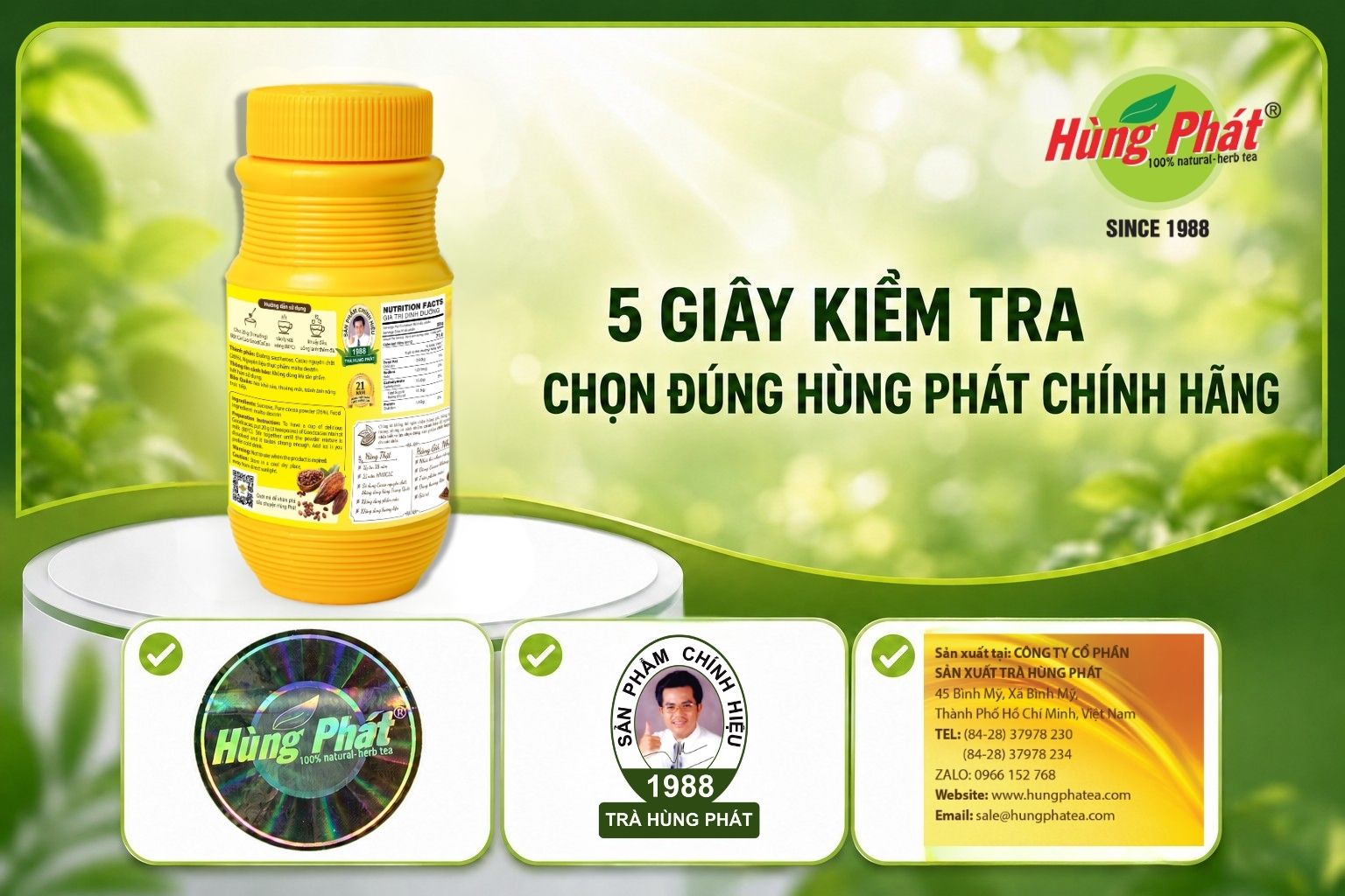 5 cách nhận biết GoodCacao Hùng Phát chính hãng