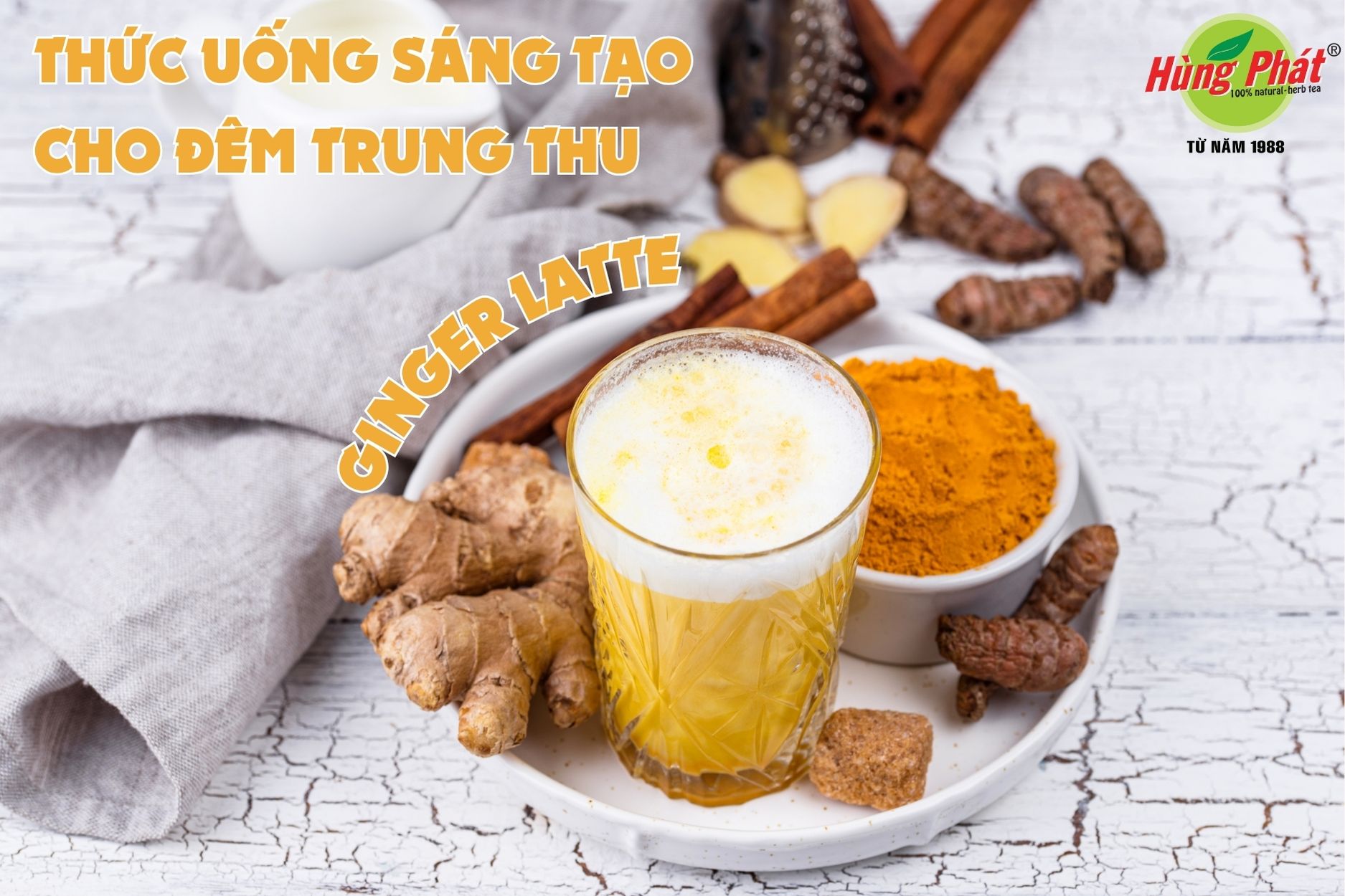 Trải Nghiệm Ginger Latte – Thức Uống Sáng Tạo Cho Đêm Trung Thu