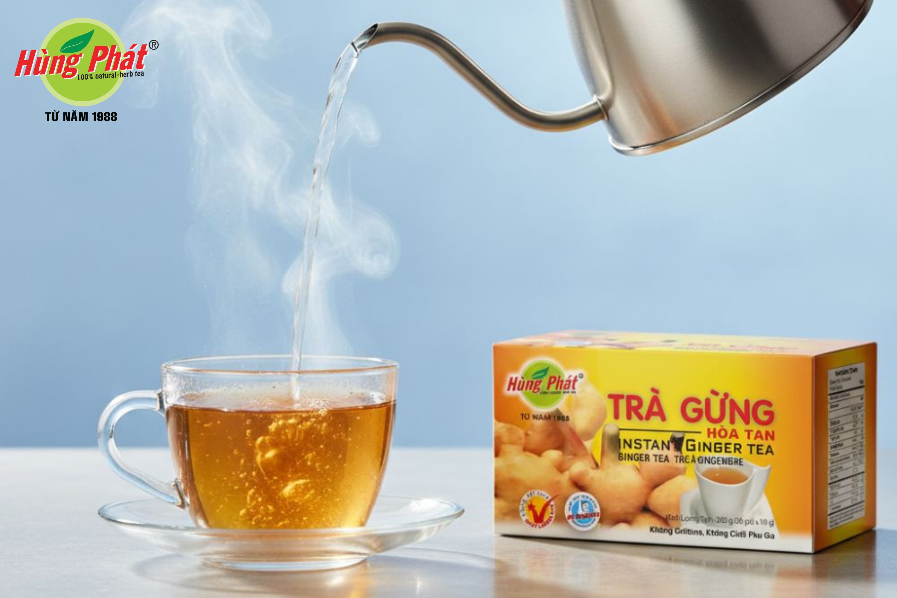 Cách Pha Trà Gừng Hòa Tan Chỉ Trong 30 Giây