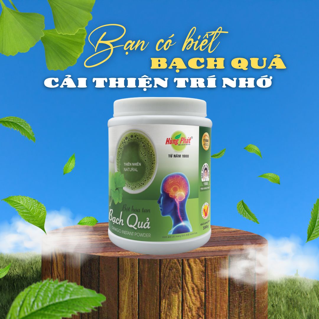 Bột Hòa Tan Bạch Quả - Thức uống tự nhiên và bổ dưỡng cho người lớn tuổi