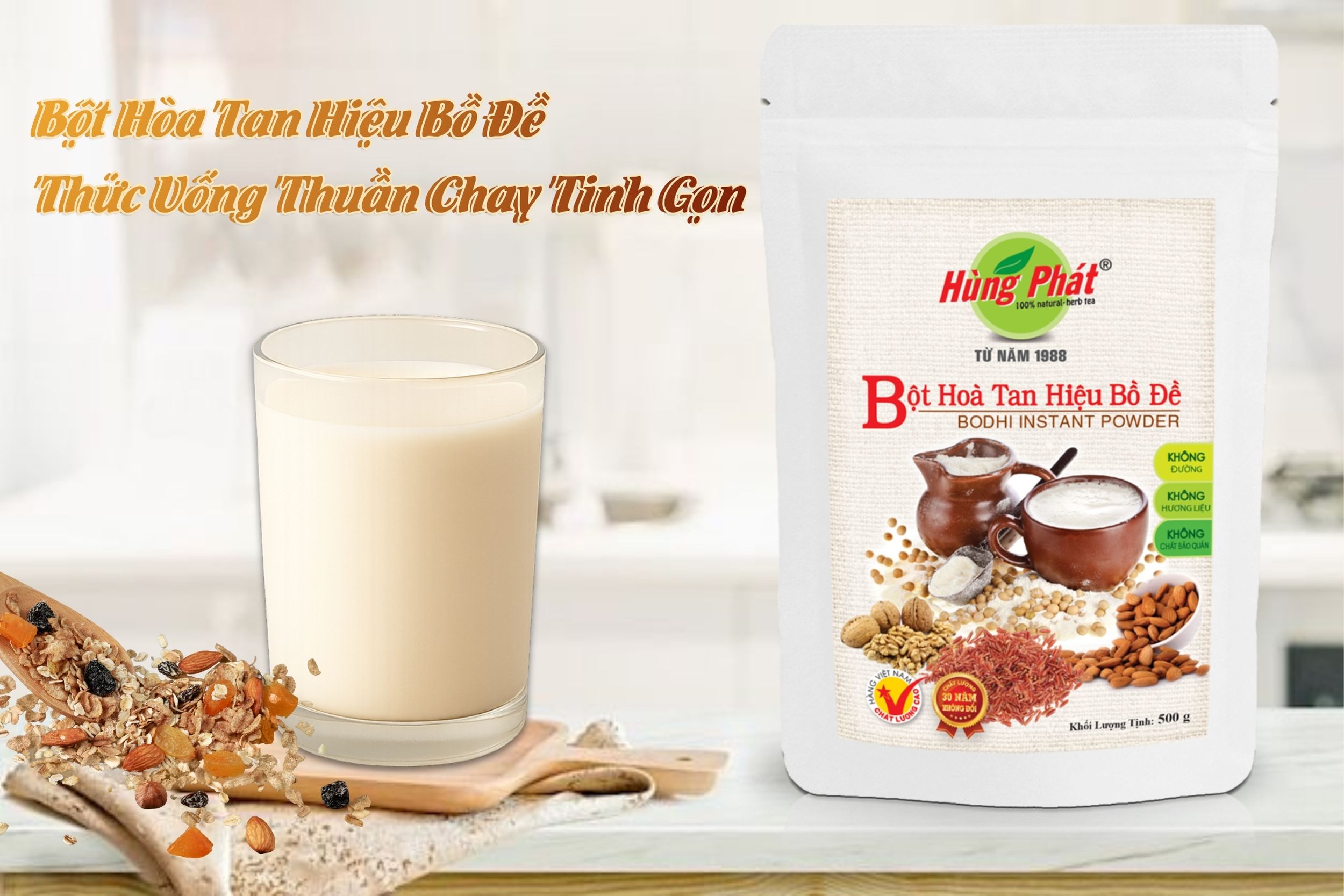 Bột Hòa Tan Hiệu Bồ Đề – Thức Uống Thuần Chay Tinh Gọn