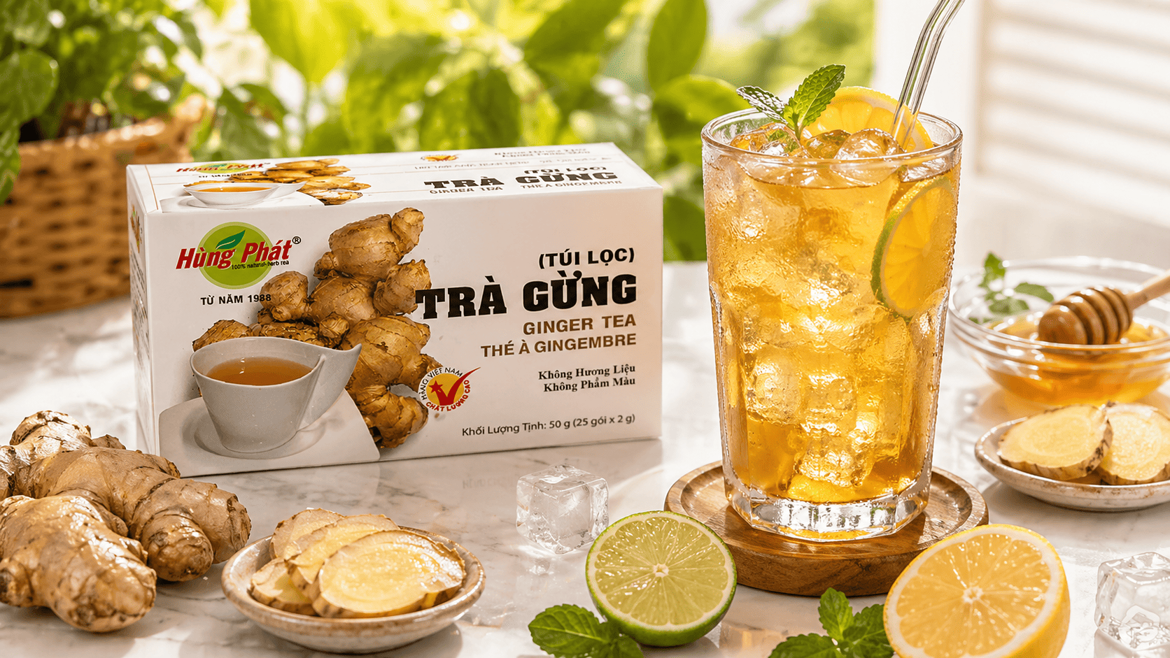 3 Cách Biến Trà Gừng Túi Lọc Thành Thức Uống Thú Vị Hơn Mỗi Ngày