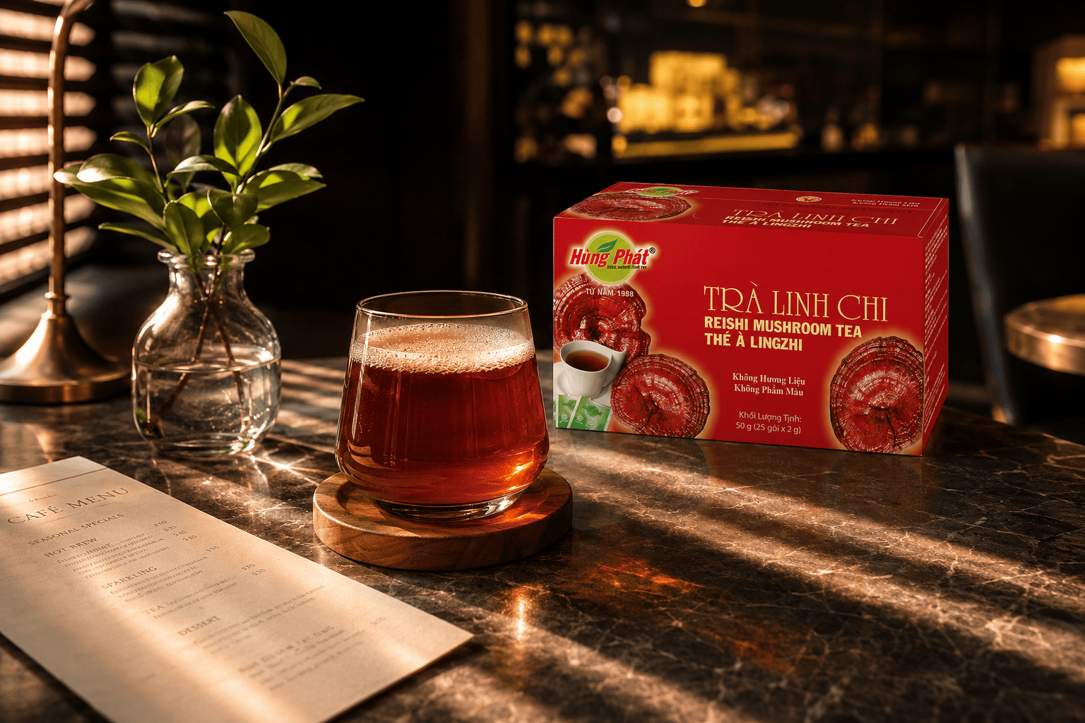 Tách Trà Được Pha Cho Người Thương – Câu Chuyện Nhẹ Nhàng Từ Trà Linh Chi Hùng Phát