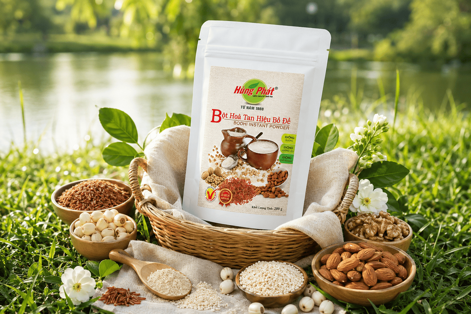 Bột Hòa Tan Hiệu Bồ Đề Hùng Phát – Bữa Phụ Thực Dưỡng Tiện Lợi Cho Nhịp Sống Lành Mạnh