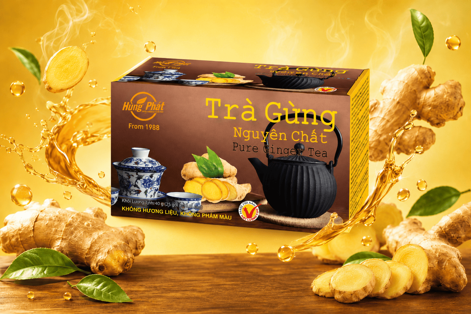 Trà Gừng Nguyên Chất Hùng Phát Trong Những Khoảnh Khắc Sống Chậm