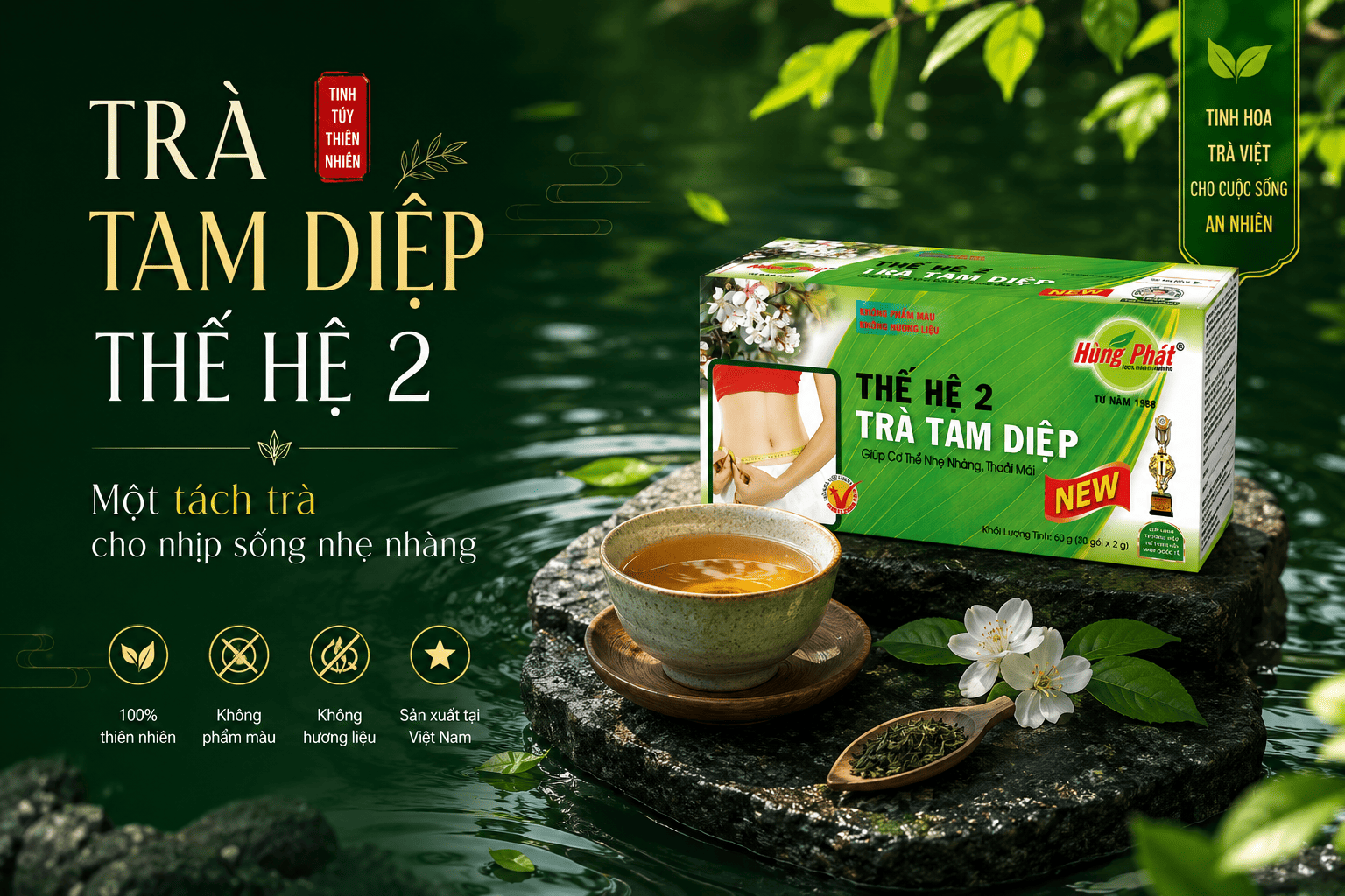 Trà Tam Diệp Thế Hệ 2 Là Gì? Hiểu Đúng Về Phiên Bản Cải Tiến Của Trà Tam Diệp