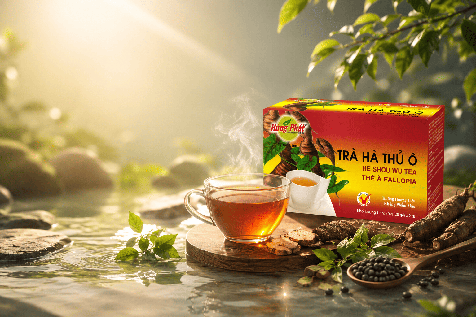 Trà Hà Thủ Ô Hùng Phát Là Gì? Hiểu Đúng Về Một Dòng Trà Thảo Mộc Thanh Dịu