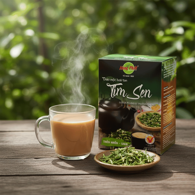 Thảo Mộc Hòa Tan Tim Sen Hùng Phát – Tách Thảo Mộc Cho Những Ngày Muốn Chậm Lại