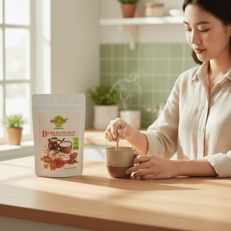 Bột Hòa Tan Hiệu Bồ Đề Hùng Phát – Thức Uống Thực Dưỡng Mộc Mạc Cho Ngày Nhẹ Nhàng