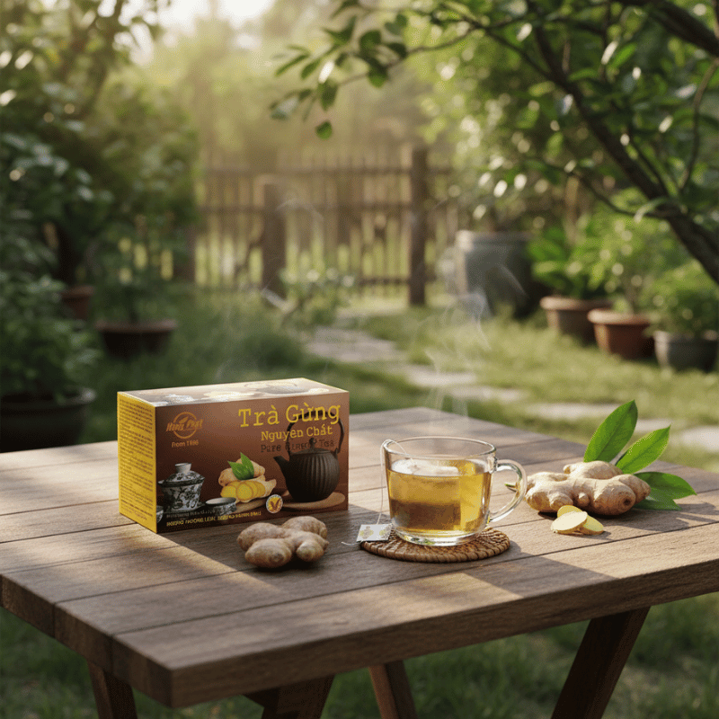 Tại sao nên ưu tiên Trà Gừng Nguyên Chất túi lọc từ thành phần tự nhiên?