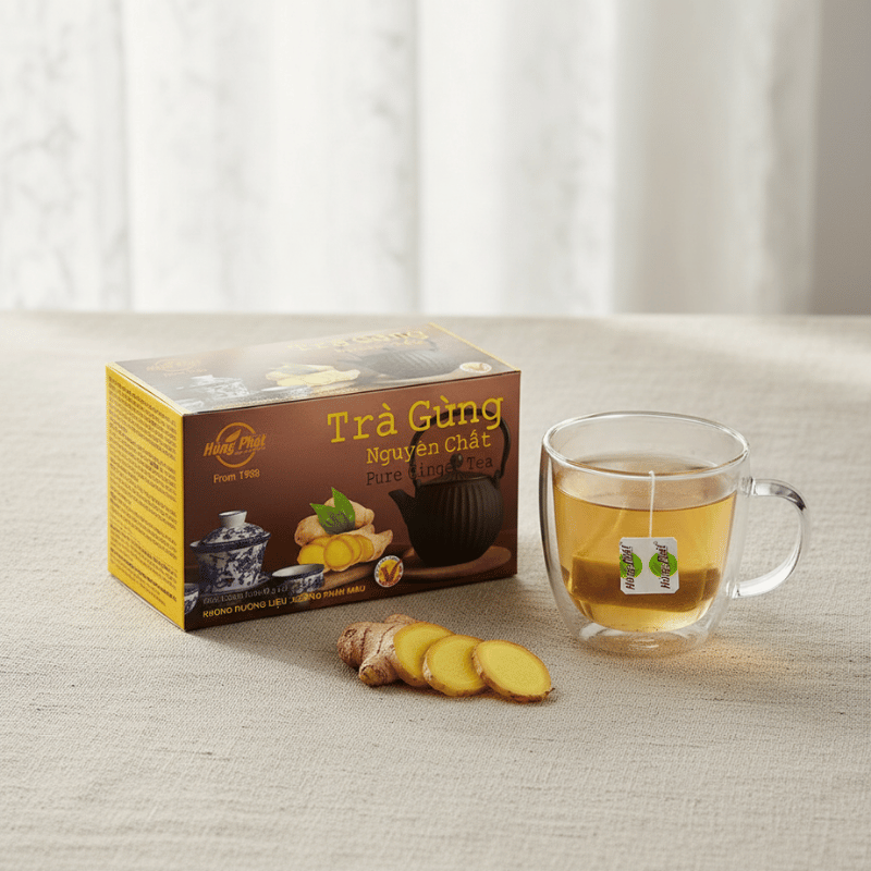 Trà Gừng Nguyên Chất và Trà Gừng có đường: Đâu là lựa chọn phù hợp cho bạn?