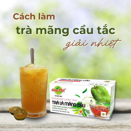 Hướng dẫn cách làm trà mãng cầu tắc hot trend lạ miệng