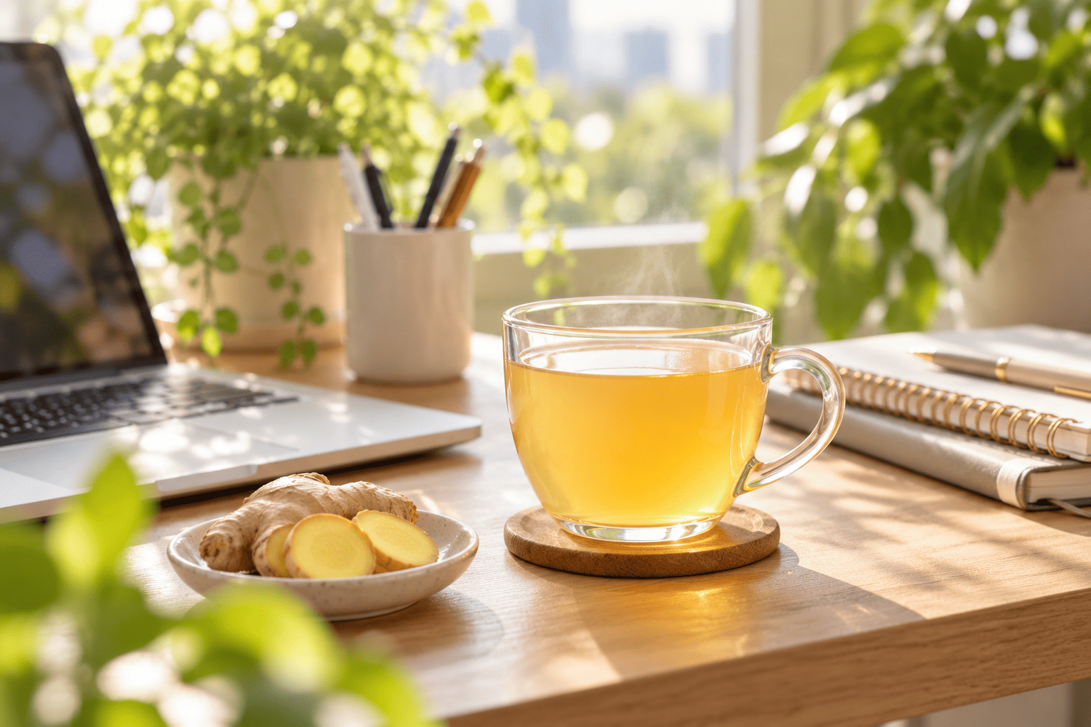 Mang gì uống ở văn phòng? Gợi ý đồ uống từ gừng cho người thích cách chuẩn bị gọn