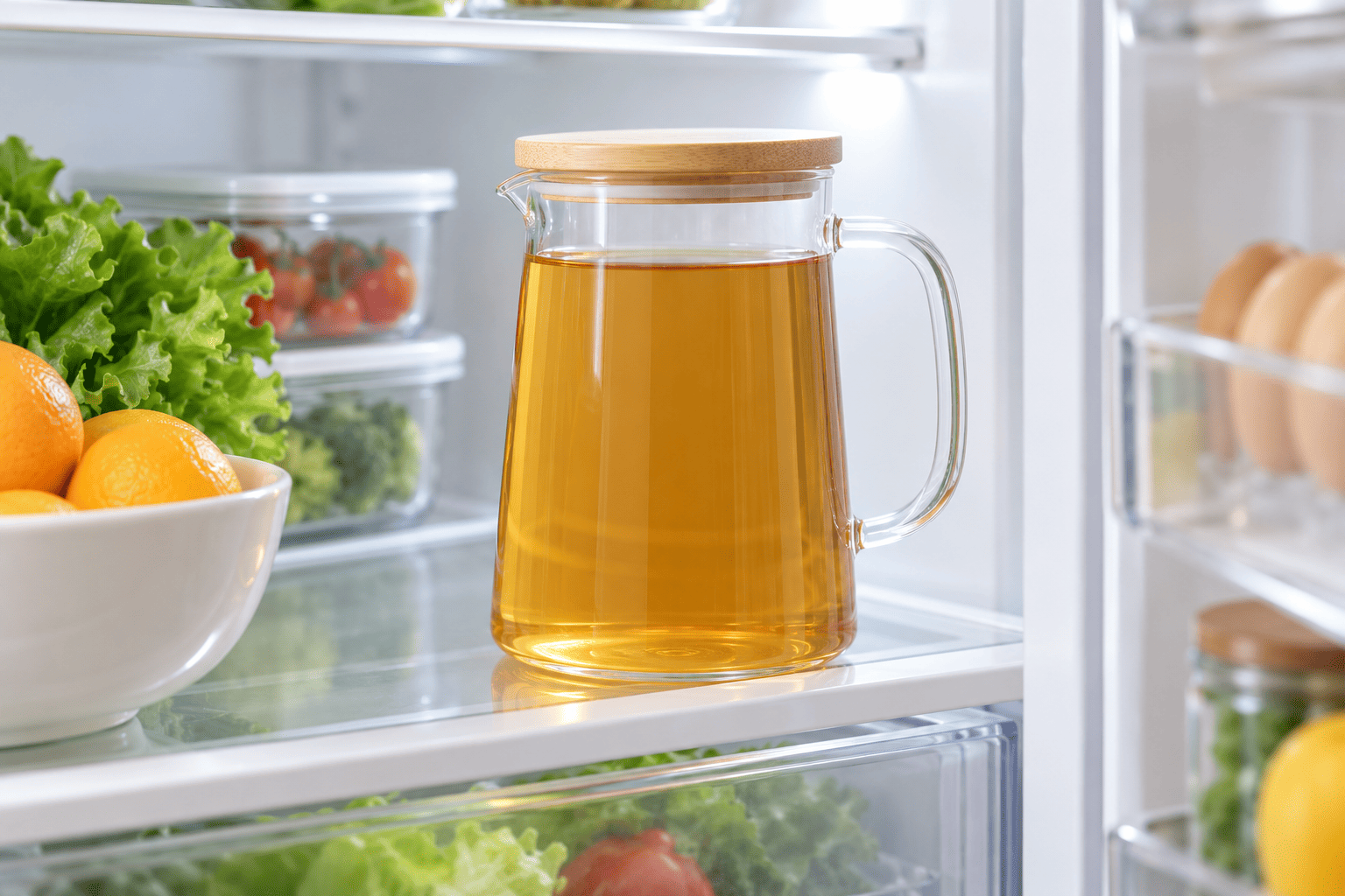 Trà thanh nhiệt pha sẵn để trong tủ lạnh được không? Cần lưu ý gì trước khi uống lại?