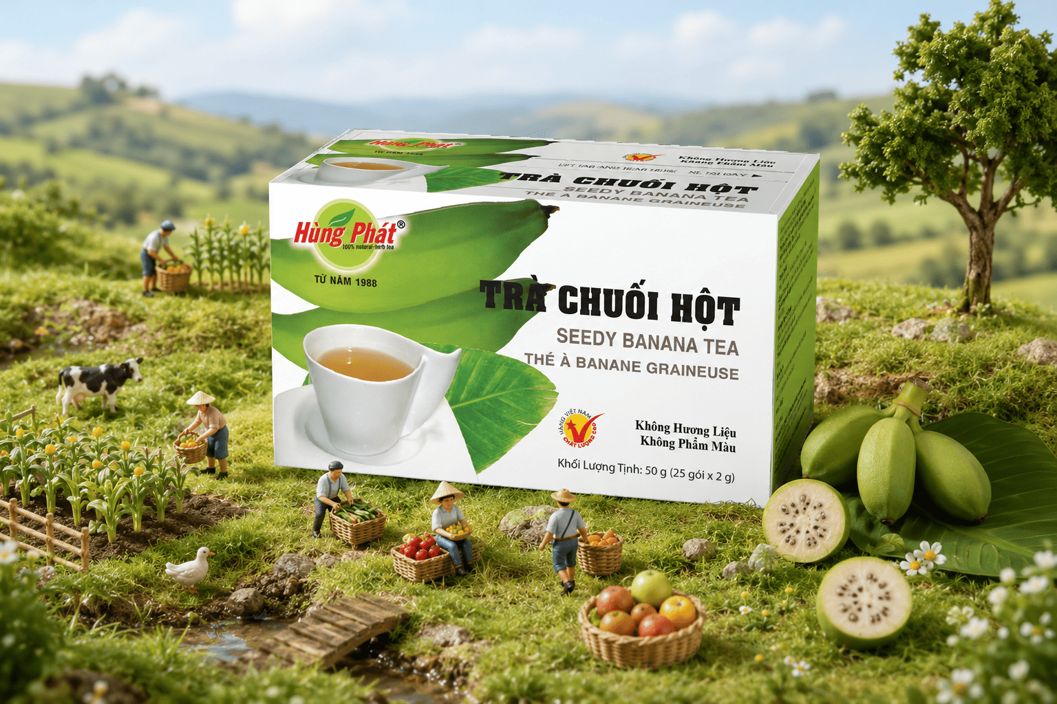 Mua Trà Chuối Hột Hùng Phát Chính Hãng Ở Đâu?