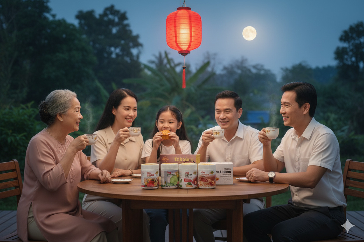 Quà Trung Thu Hiện Đại: Tinh Gừng Hòa Tan – Hơi Ấm Chạm Cảm Xúc