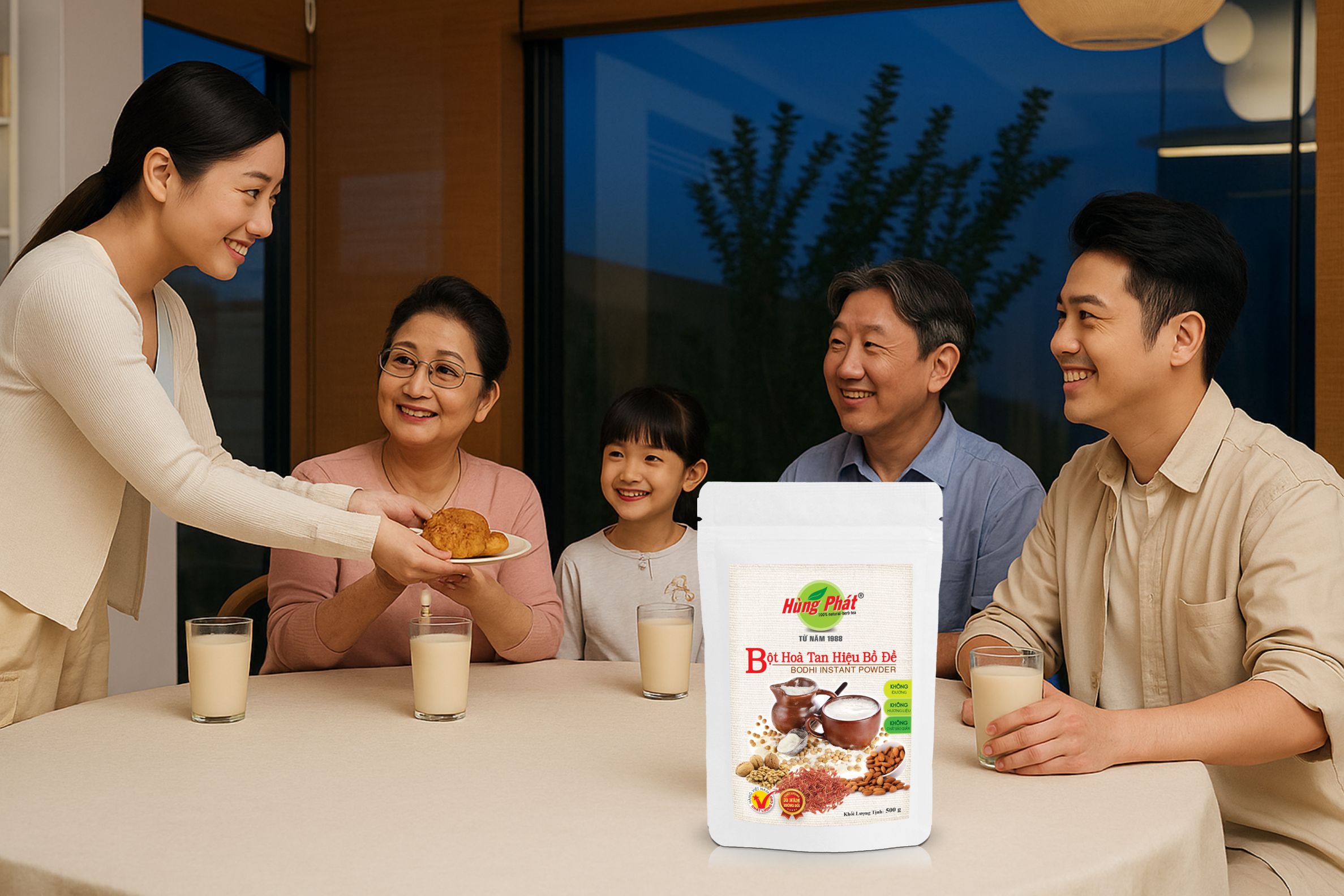 Bột Hòa Tan Hiệu Bồ Đề Không Đường – Thức Uống Cho Mọi Thành Viên Gia Đình
