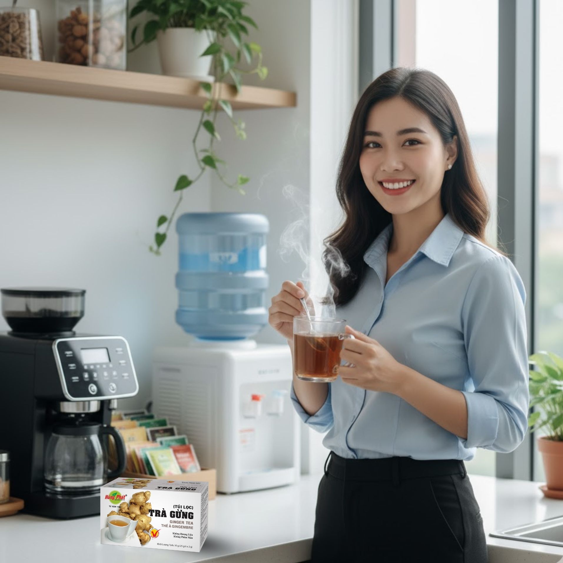 5 Thời Điểm Hoàn Hảo Để Thưởng Thức Trà Gừng Túi Lọc Hùng Phát