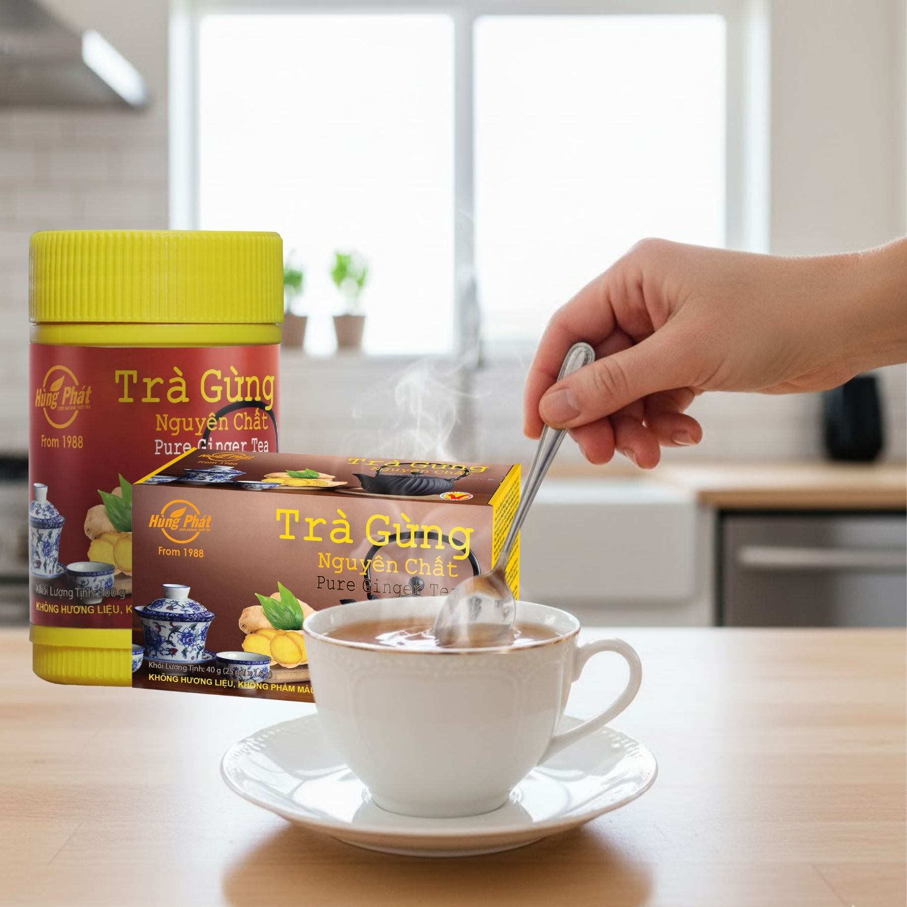 Hương Gừng Việt – Từ Củ Gừng Già Đến Tách Trà Nguyên Chất