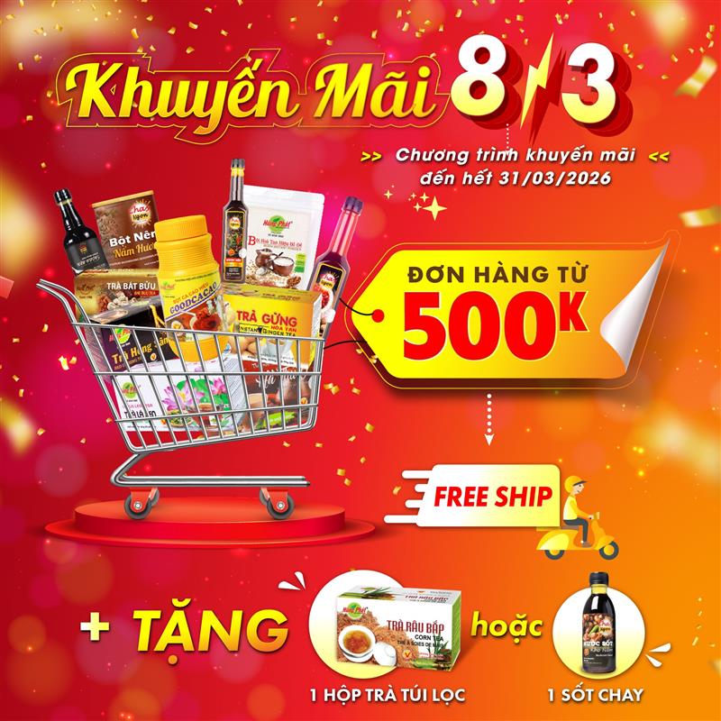 ƯU ĐÃI ĐẶC BIỆT CHO ĐƠN HÀNG THÁNG 3