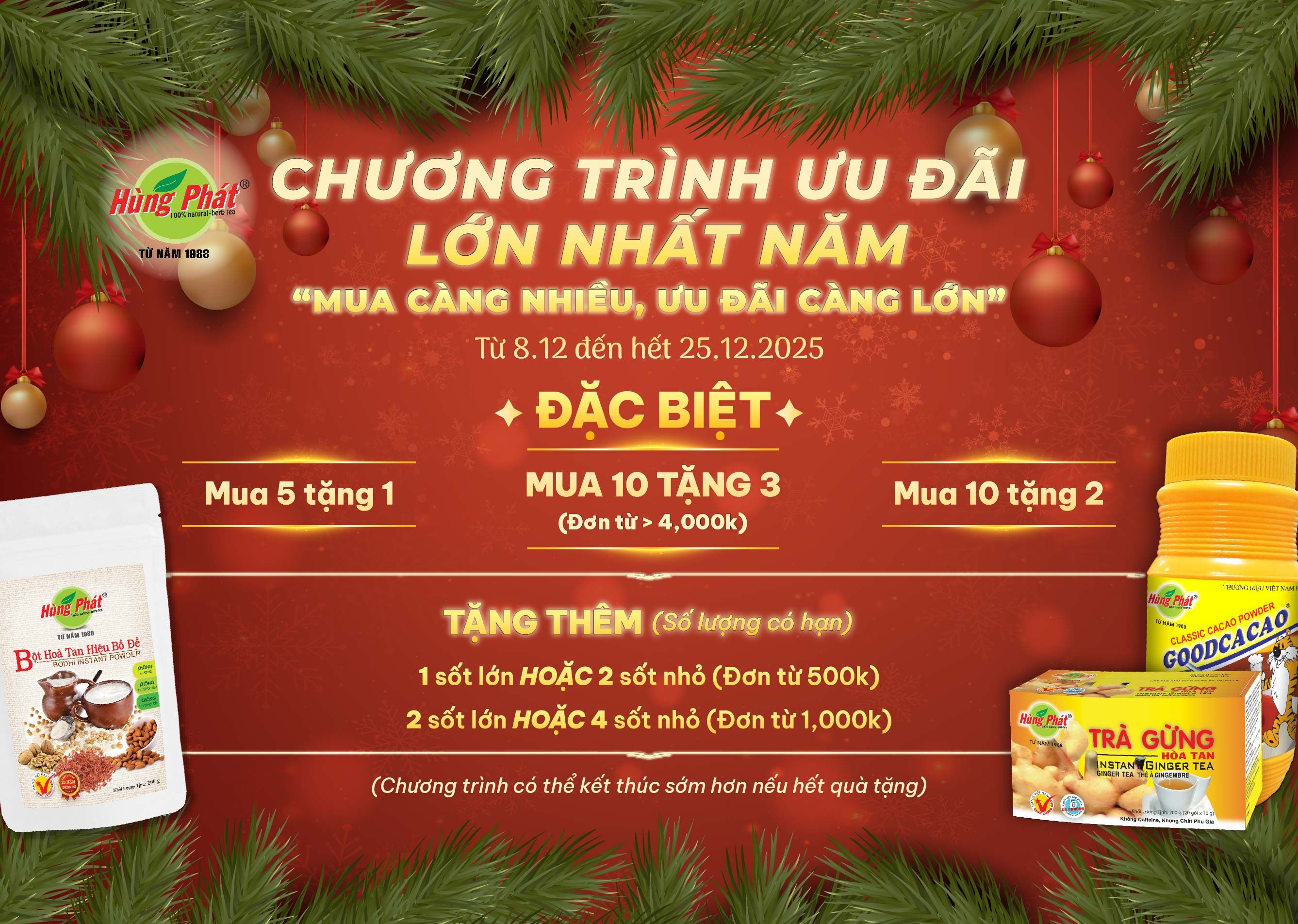 ​​​​​​​🎉 ƯU ĐÃI LỚN NHẤT NĂM – MUA CÀNG NHIỀU, QUÀ CÀNG LỚN! 🎁