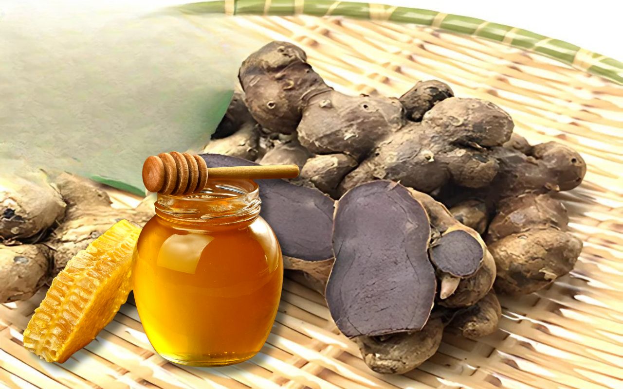 GỪNG ĐEN NGÂM MẬT ONG: 
