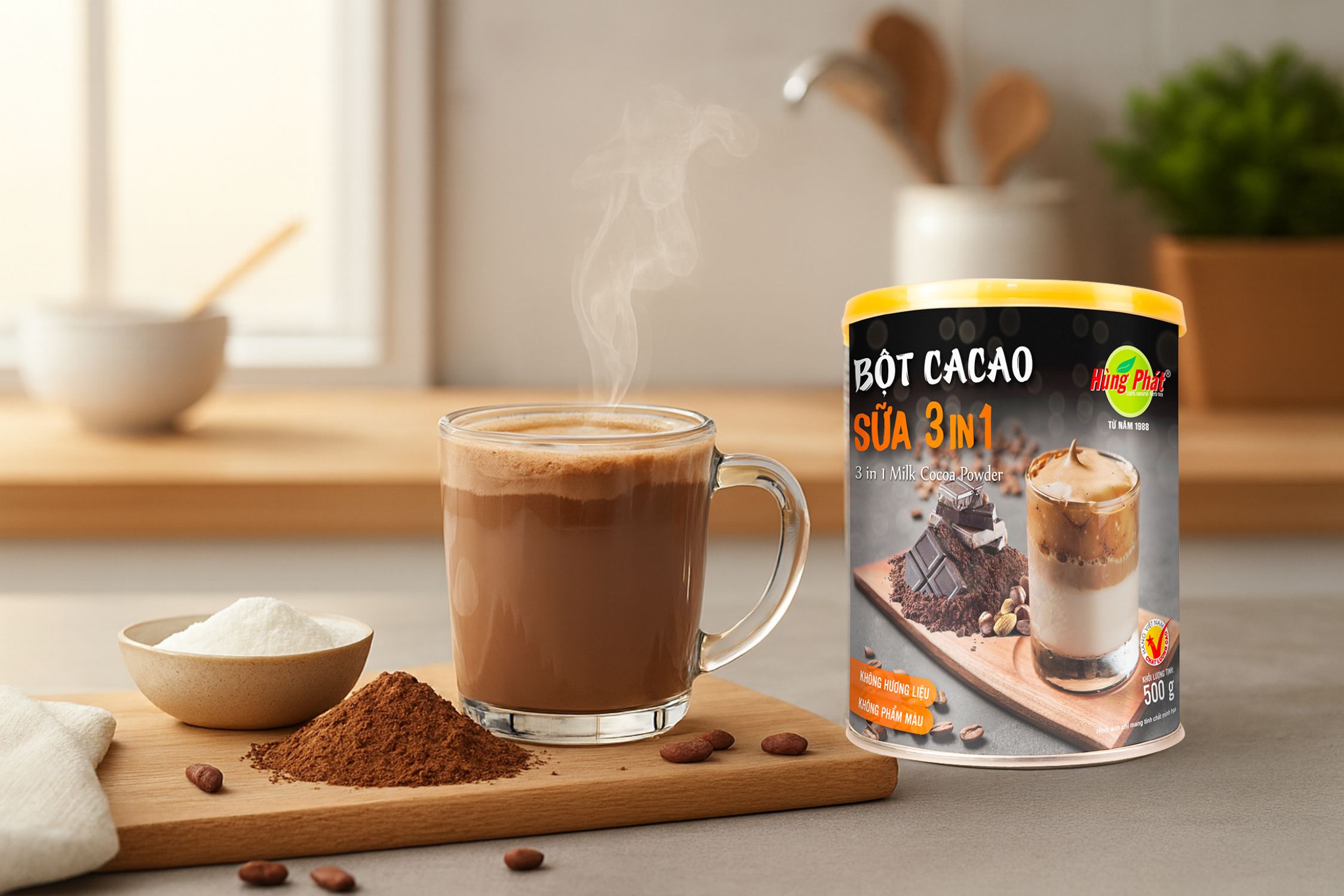 Cacao 3in1 Hùng Phát – Thức Uống Cân Bằng Cho Thế Hệ Hiện Đại