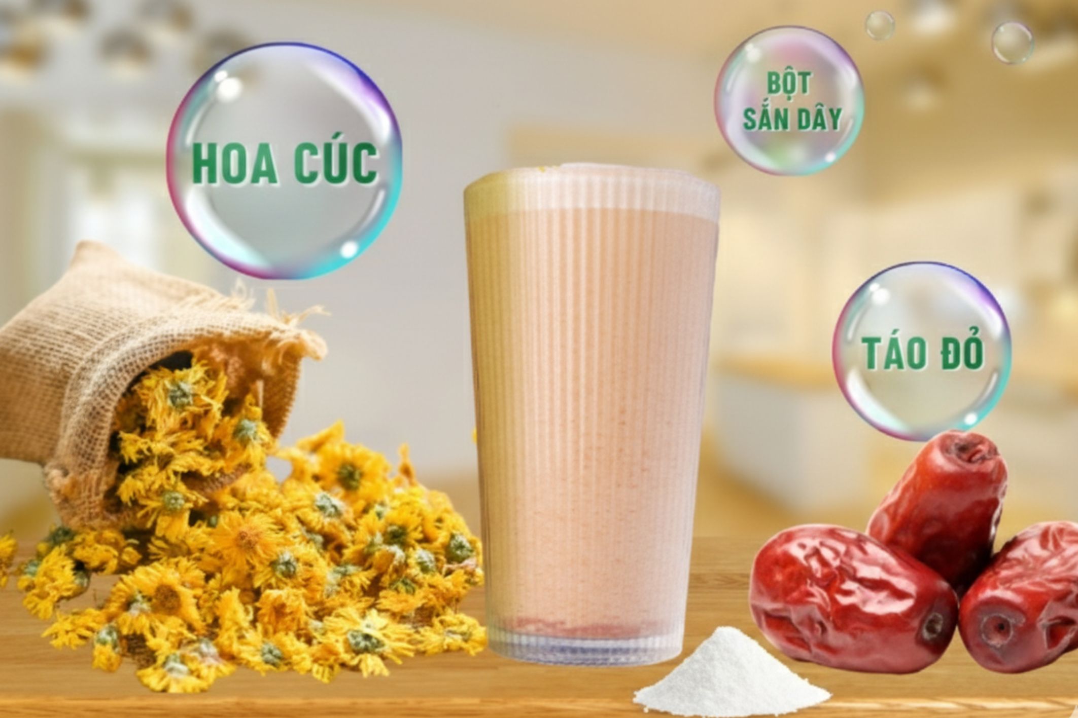 Thành Phần Tự Nhiên Trong Thảo Mộc Hoa Cúc Hòa Tan