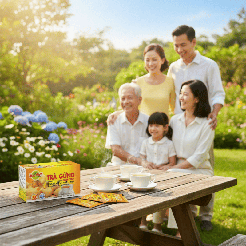 Trà Gừng Hòa Tan – Hương Thơm Gừng Cay Dịu Dễ Uống