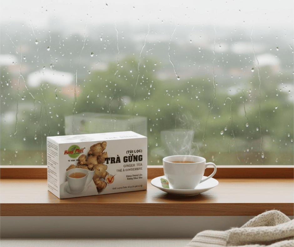 Trà Gừng Túi Lọc Hùng Phát – Lựa Chọn Phù Hợp Trong Những Ngày Thời Tiết Chuyển Mùa