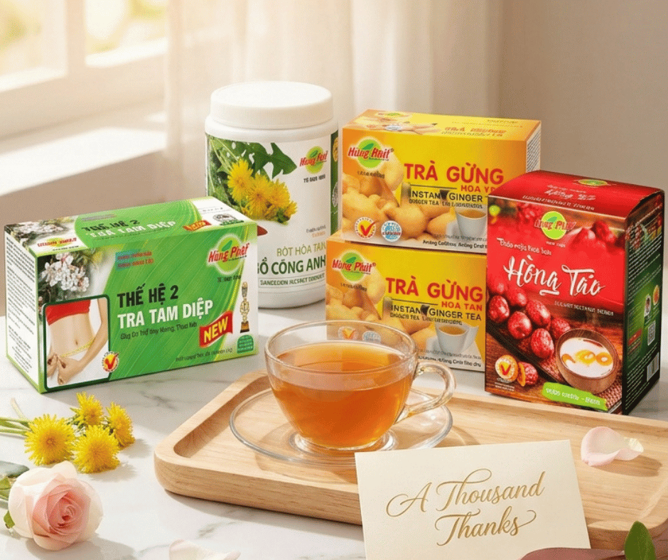 Bộ Sản Phẩm Nàng Thơ Thanh Xuân – Món Quà Trà Thảo Mộc Cho Phụ Nữ