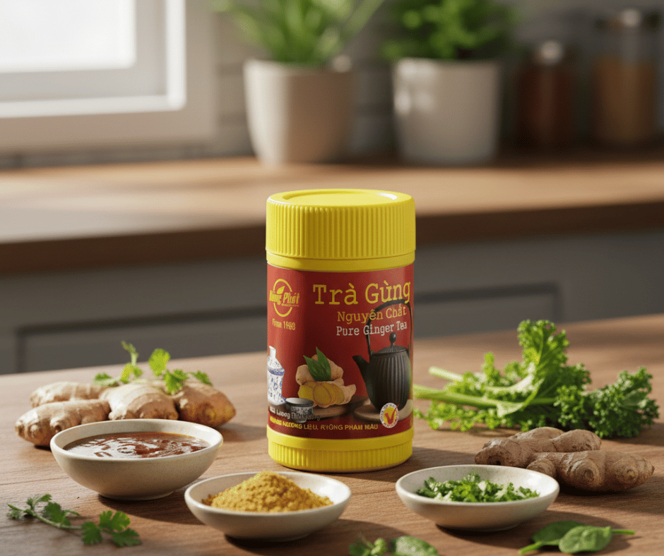 Bột gừng nguyên chất trong nấu ăn – giải pháp gia vị tiện lợi mỗi ngày