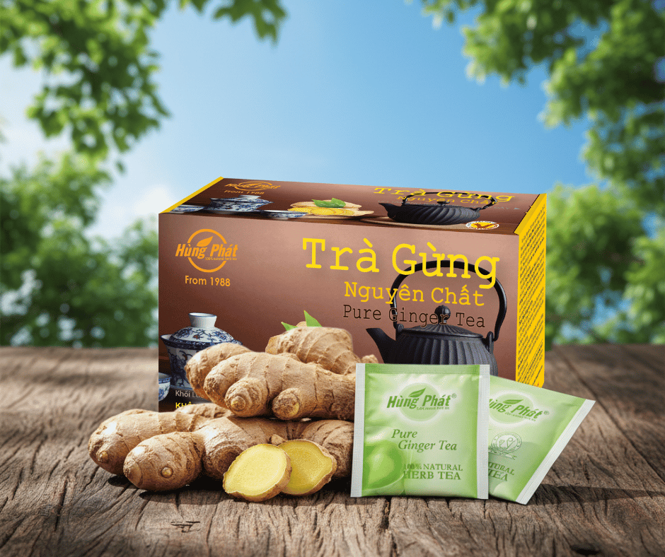 Vì sao quy trình sản xuất Trà Gừng Nguyên Chất Hùng Phát dạng túi lọc khó hơn trà gừng thông thường?