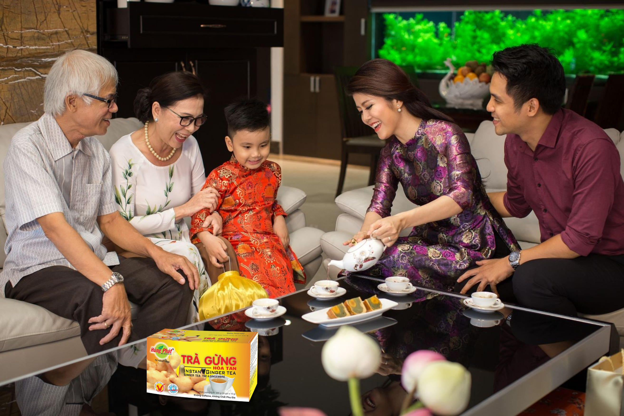 Cách Thưởng Thức Trà Gừng Hòa Tan Chuẩn Vị Trong Đêm Trung Thu