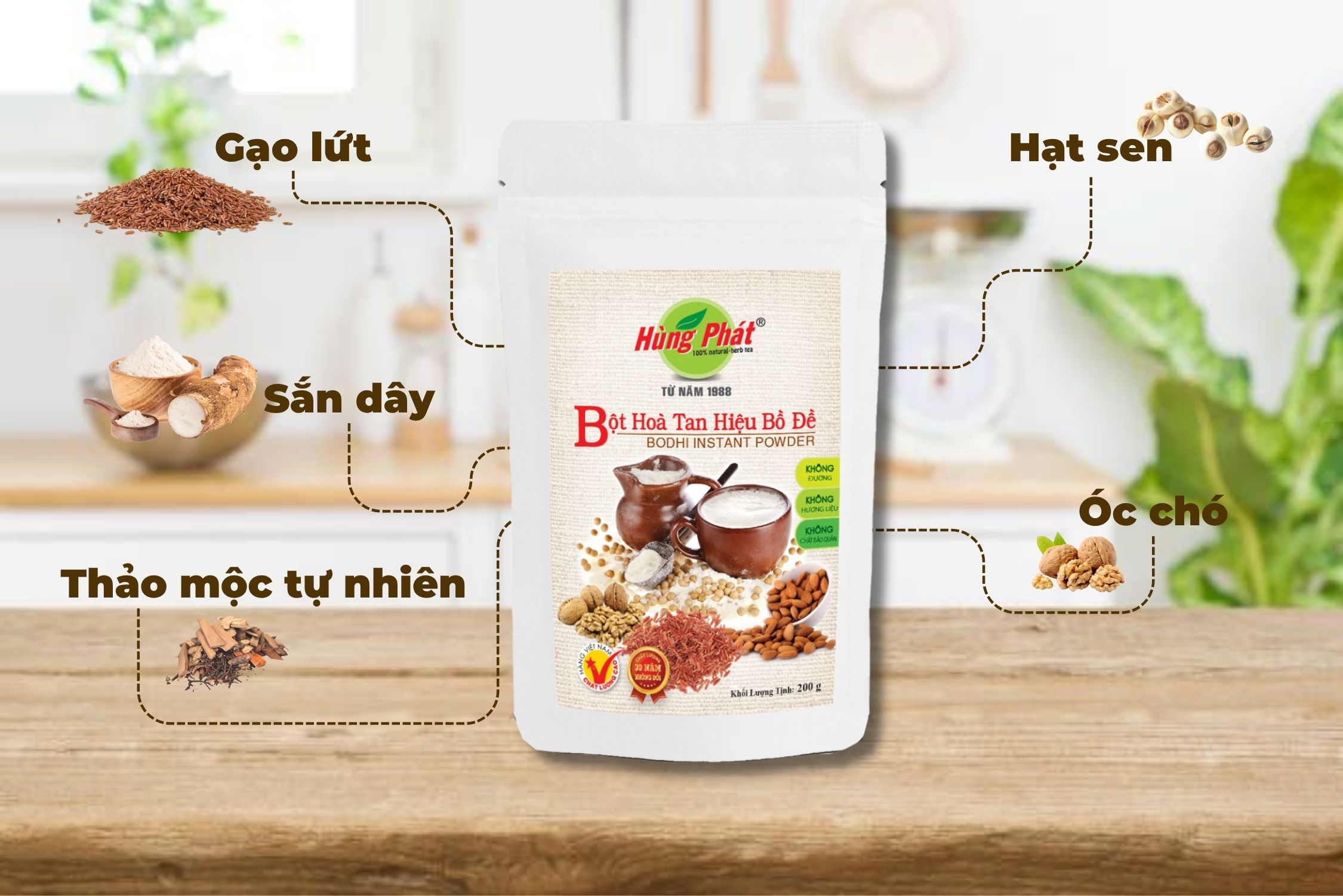 Thành Phần Bột Hòa Tan Hiệu Bồ Đề – Sự Kết Hợp Tự Nhiên Cho Một Sản Phẩm Đầy Dinh Dưỡng