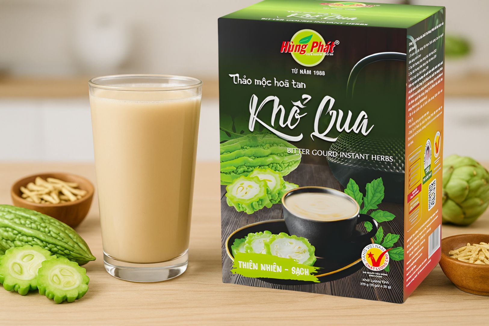 Thảo Mộc Hòa Tan Khổ Qua – Hương Vị Thanh Nhẹ Từ Thiên Nhiên Việt