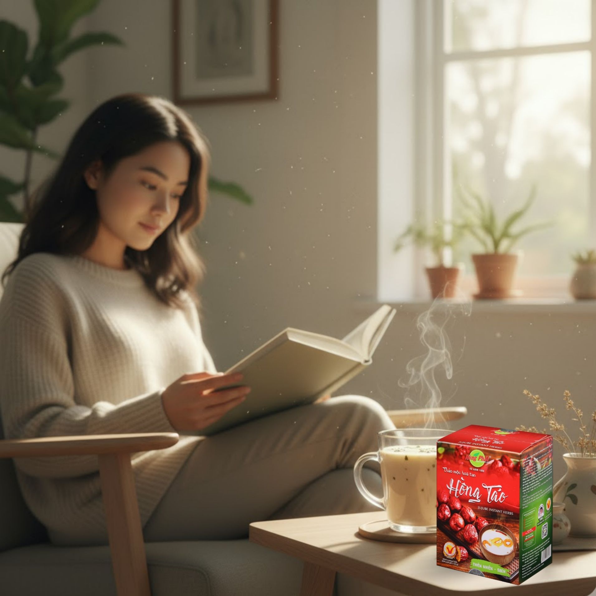 Thảo Mộc Hòa Tan Hồng Táo Hùng Phát – Hương Ngọt Thanh An Cho Mỗi Ngày Bình Yên