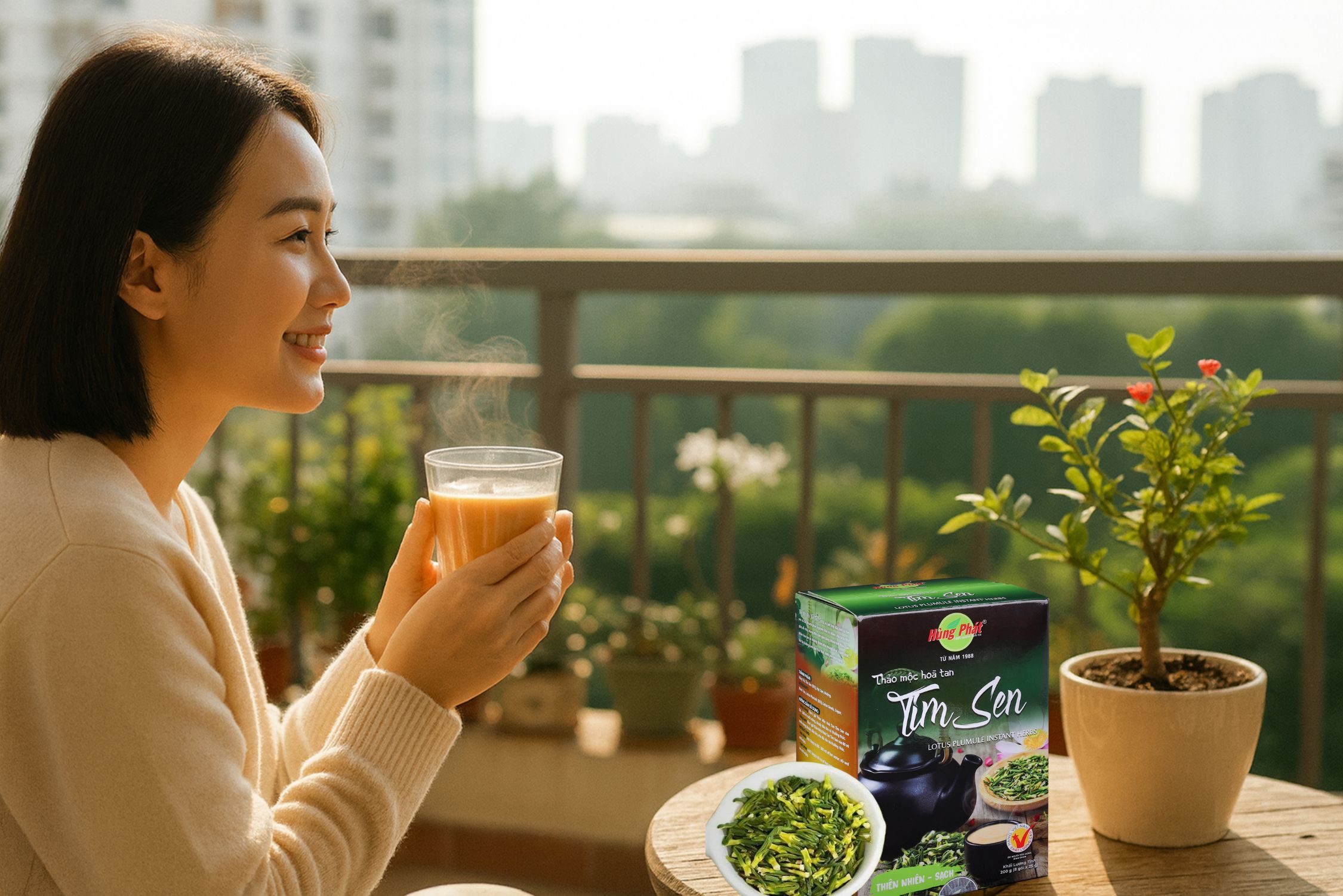 Vì Sao Thảo Mộc Hòa Tan Tim Sen Được Gọi Là “Tách Trà Của Sự Bình Yên”?