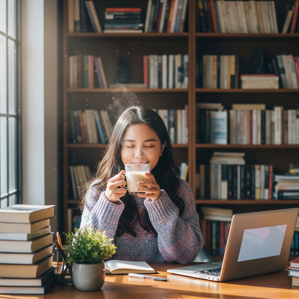 Nghi Thức Nhỏ Giữa Ngày Dài – Một Khoảnh Khắc Tạm Dừng Với Thảo Mộc Hoa Cúc