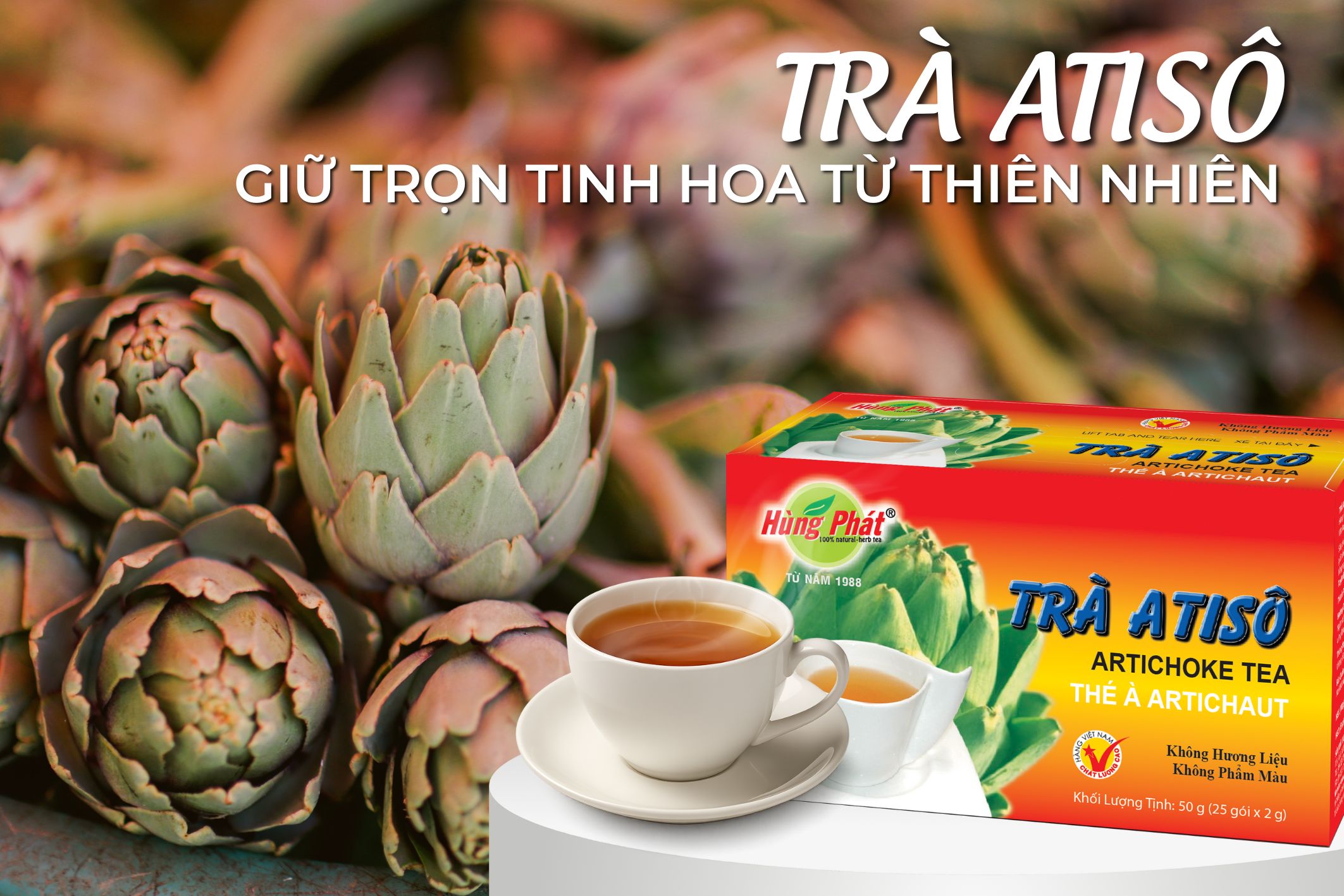 Trà Atiso Hùng Phát – Vị Thanh Mát Tự Nhiên, Cho Ngày Nhẹ Nhàng Hơn