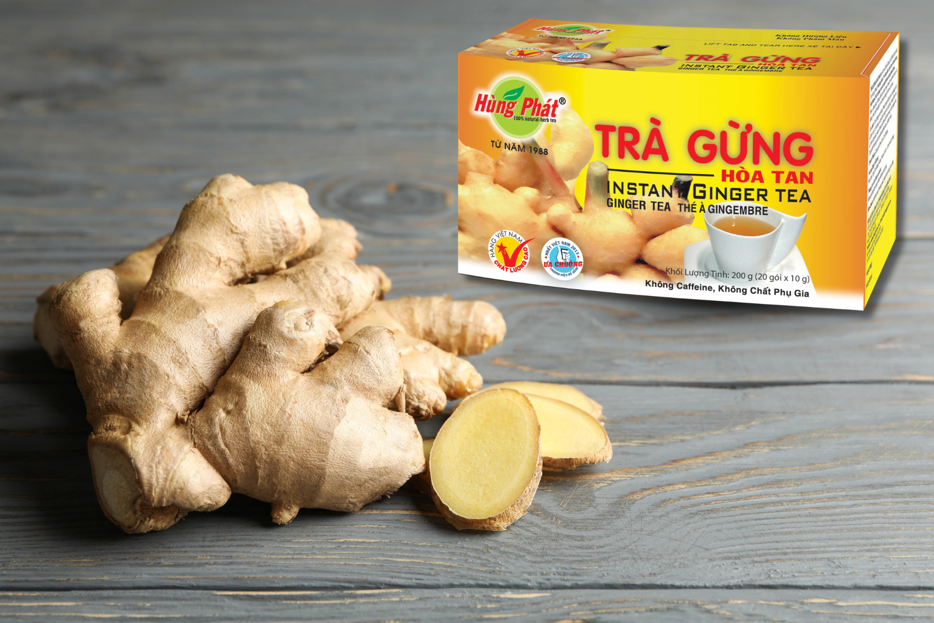 Trà Gừng Hòa Tan Hùng Phát – Tinh Hoa Từ Thiên Nhiên Việt