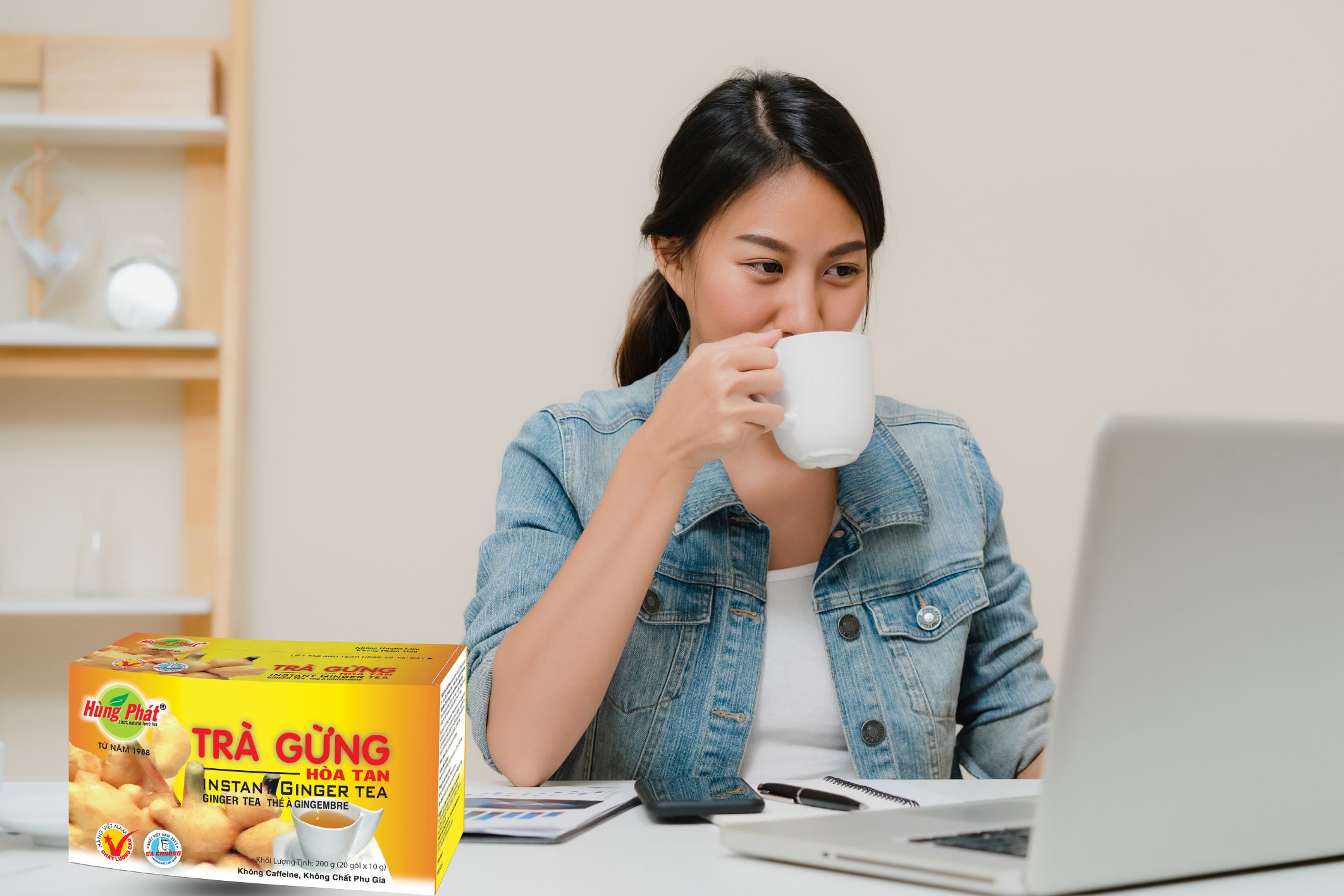 Trà Gừng Hòa Tan – Lựa Chọn Tiện Lợi Cho Lối Sống Hiện Đại