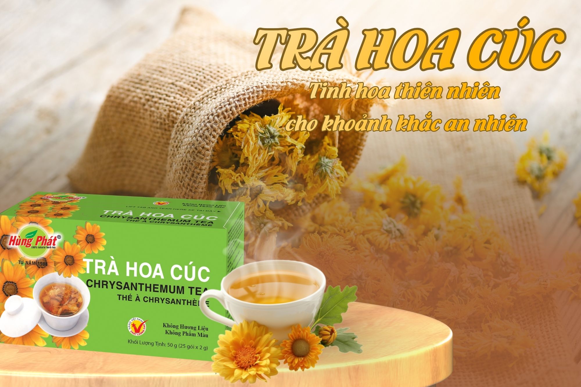 Trà Hoa Cúc Hùng Phát – Tinh Hoa Thiên Nhiên Cho Những Khoảnh Khắc An Yên