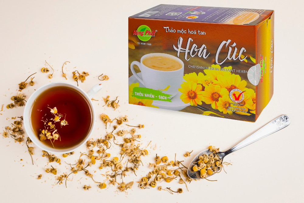 Thảo Mộc Hòa Tan Hoa Cúc Hùng Phát – Hơi Thở An Nhiên Trong Mỗi Tách Uống