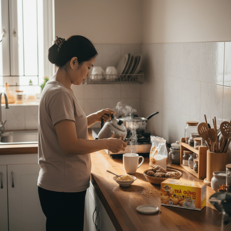 Vì Sao Trà Gừng Hòa Tan Thường Có Mặt Trong Nhiều Gia Đình Việt