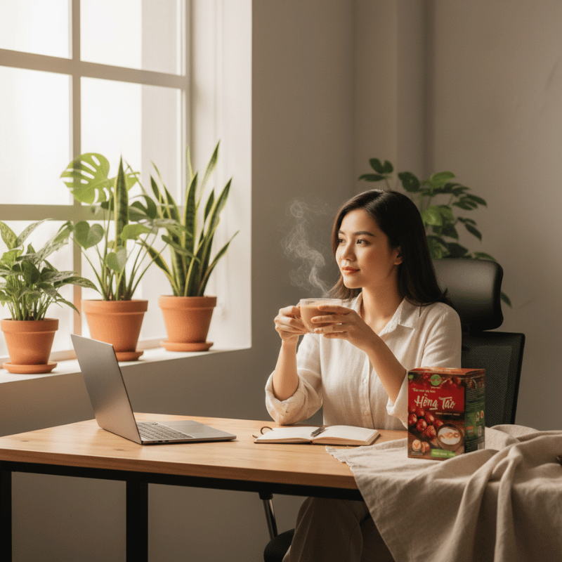Những không gian lý tưởng để nhâm nhi tách Thảo Mộc Hòa Tan Hồng Táo Hùng Phát