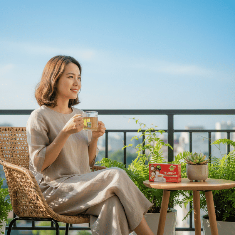 Trà Măng Cụt Hùng Phát và thói quen uống trà nhẹ nhàng trong đời sống hiện đại