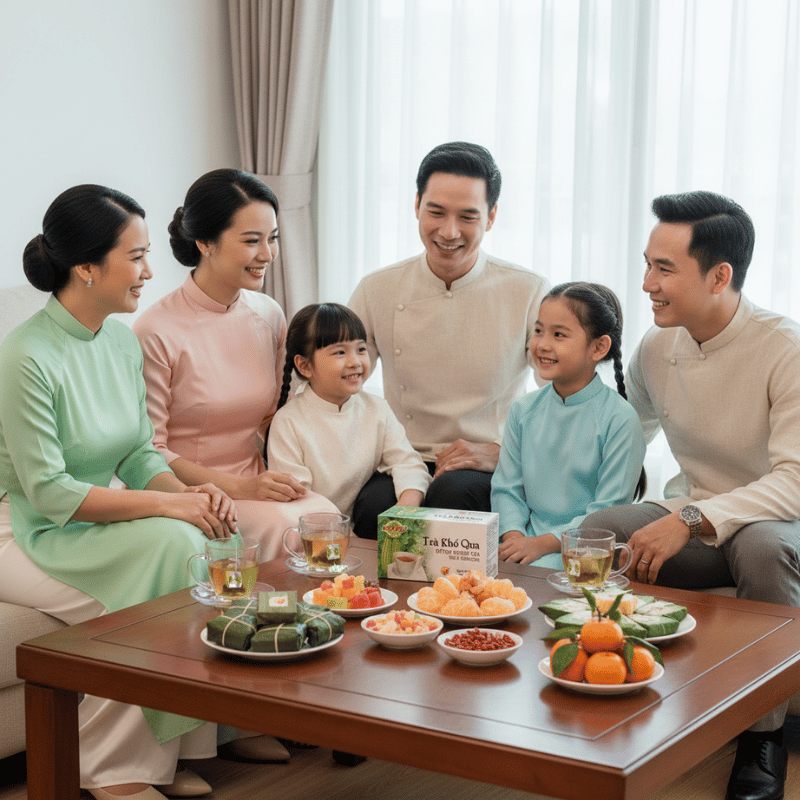 Sau Mâm Cỗ Ngày Tết, Một Tách Trà Khổ Qua Nhẹ Nhàng Hơn Bạn Nghĩ