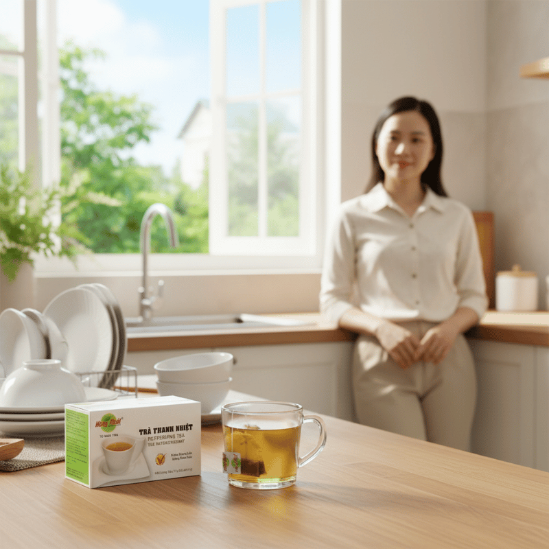 Sau Bữa Cơm, Có Những Gia Đình Vẫn Giữ Thói Quen Với Một Tách Trà Thanh Nhiệt