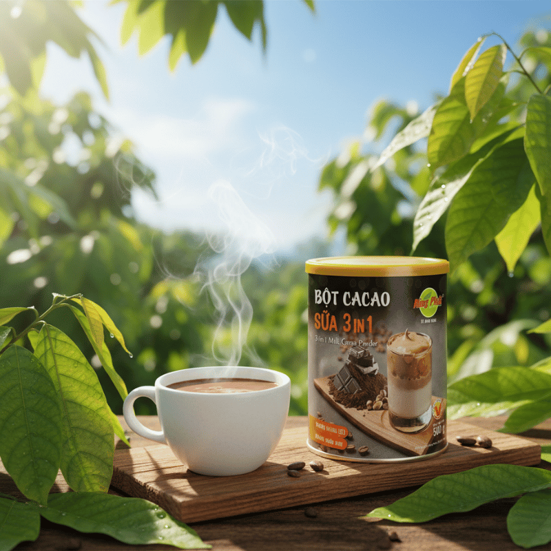 Cacao 3in1 Hùng Phát – Thức Uống Đậm Đà Mang Hương Thơm Cacao Tự Nhiên Lan Tỏa